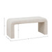 Modern Boucle Waterfall Bench - Cream