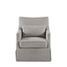 Skirted Swivel Chair Traditional Aesthetic - Gray