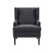Fancy Design Farmhouse Style Solid Wood Chair - Charcoal Gray