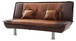 Lionel - Upholstered Sofa Bed - Burgundy