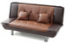 Lionel - Upholstered Sofa Bed - Burgundy