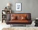 Lionel - Upholstered Sofa Bed - Burgundy