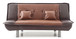 Lionel - Upholstered Sofa Bed - Burgundy