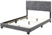 Full Bed With Storage Transitional - Gray