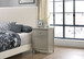 Chic Transitional Nightstand - Silver Champagne