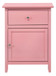Chic Transitional Nightstand - Pink
