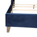 Queen Upholstered Bed - Navy Blue