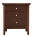 Hammond - 3 Drawer Nightstand - Cappuccino