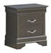 Lorana - Nightstand - Metalic Black