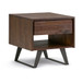 Lowry - End Table - Distressed Charcoal Brown