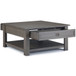 Monroe - Square Coffee Table - Farmhouse Gray