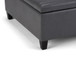 Ellis - Coffee Table Storage Ottoman - Stone Gray