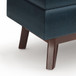 Owen - Small Rectangular Storage Ottoman - Distressed Dark Blue