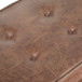 Pierce - Mid Century Ottoman Bench - Distressed Umber Brown