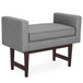 Scott - Small Ottoman Bench - Pewter Gray