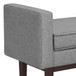 Scott - Small Ottoman Bench - Pewter Gray