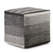Naya - Cube Pouf - Patterned Gray Melange