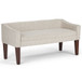Parris - Upholstered Bench - Platinum