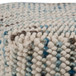 Zoey - Woven Cube Pouf - Silver