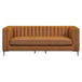 Angelina - Leather Sofa - Brown