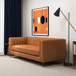 Angelina - Leather Sofa - Brown