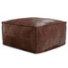 Sheffield - Coffee Table Pouf - Distressed Brown