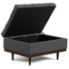 Mariah - Coffee Table Storage Ottoman - Gray