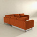 Amber - Corner Sectional Sofa - Orange