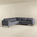 Amber - Sectional Corner Sofa - Gray