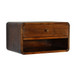 Curve Floating Bedside Table - Chestnut