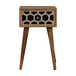 Inlay - Mini Bone Bedside Table - Brown Oak