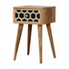 Inlay - Mini Bone Bedside Table - Brown Oak
