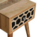 Inlay - Mini Bone Bedside Table - Brown Oak