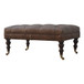 Buffalo - Leather Ottoman - Brown