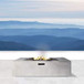 Outdoor Reinforced Fire Pit Table - Natural / Gray