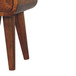 Extra Mini Curved Nightstand - Chestnut