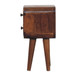 Extra Mini Curved Nightstand - Chestnut