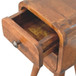 Extra Mini Curved Nightstand - Chestnut