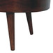Rounded Coffee Table - Walnut