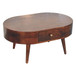 Rounded Coffee Table - Walnut
