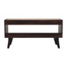 Bench With Mud Linen Seat Pad - Walnut