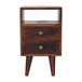 Mini Classic Bedside Table - Walnut