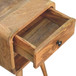 Mini Curve Lower Nightstand - Oak