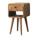 Mini Curve Lower Nightstand - Oak