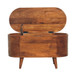 Rounded Lid Up Blanket Box - Chestnut