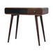 Curved Writing Desk - Walnut