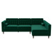 Christian - Sectional Sofa Right Facing - Green