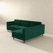 Christian - Sectional Sofa Right Facing - Green