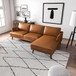 Lore - Right Facing L-Shaped Sectional - Tan