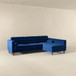 Christian - Sectional Sofa Right Facing - Blue